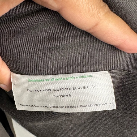 MM LaFleur Gaia Jacket Wool Blazer Sharkskin Women’s Sz 16 - Picture 8 of 10